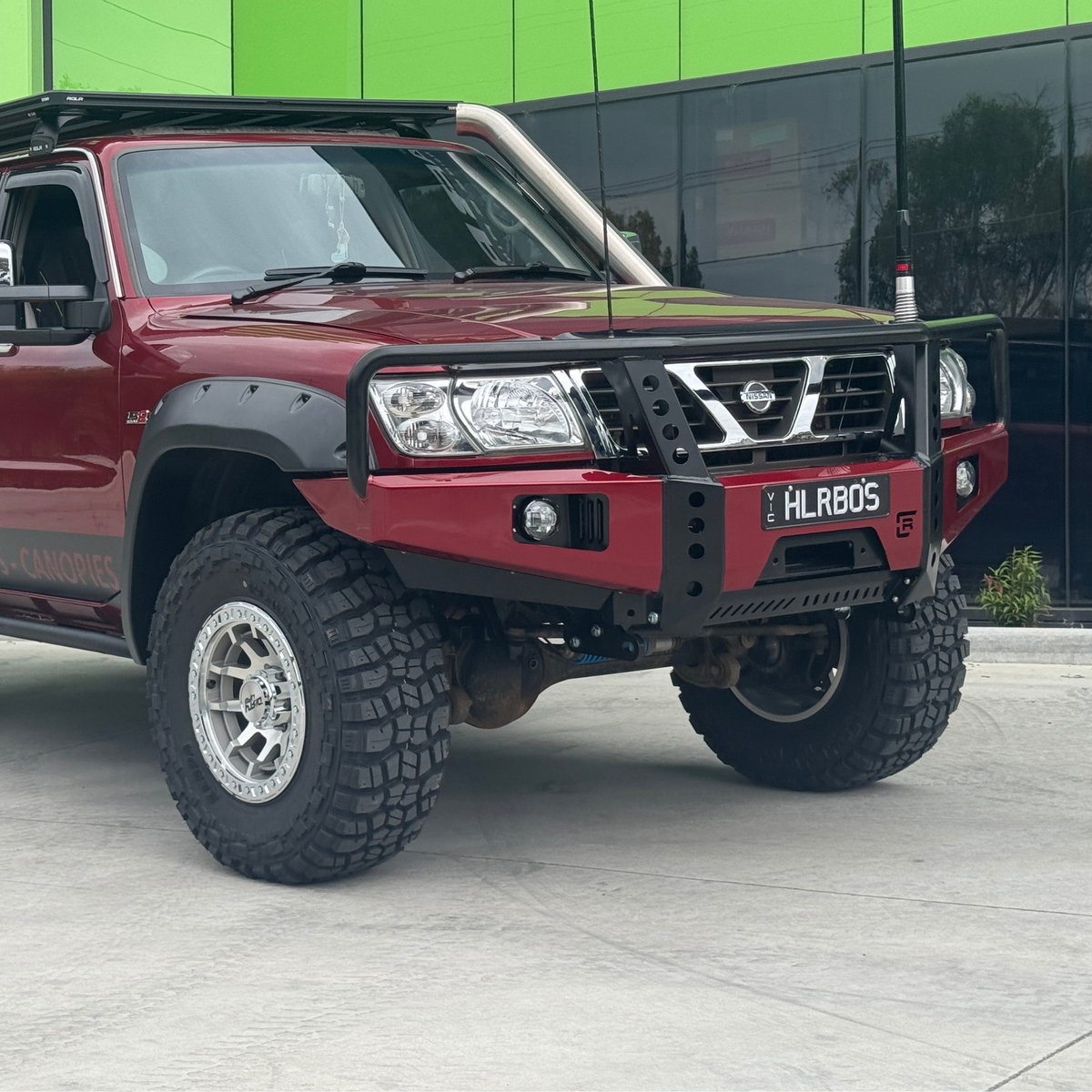 GU Series 1-3 Nissan Patrol Dallas Bull Bar - Series 2 / Tall Radiator