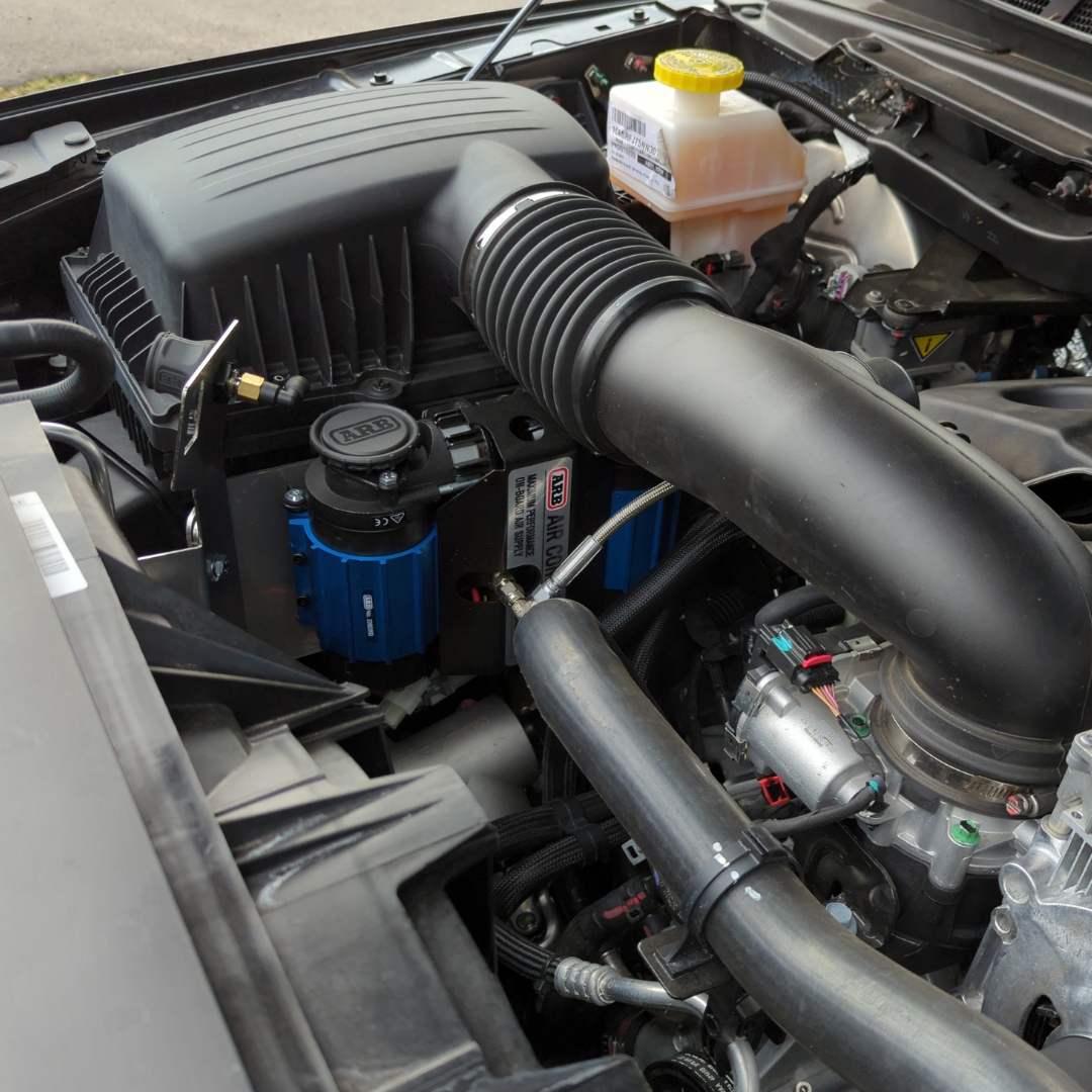 Dodge Ram 1500 Laramie Onboard Air Compressor Mount