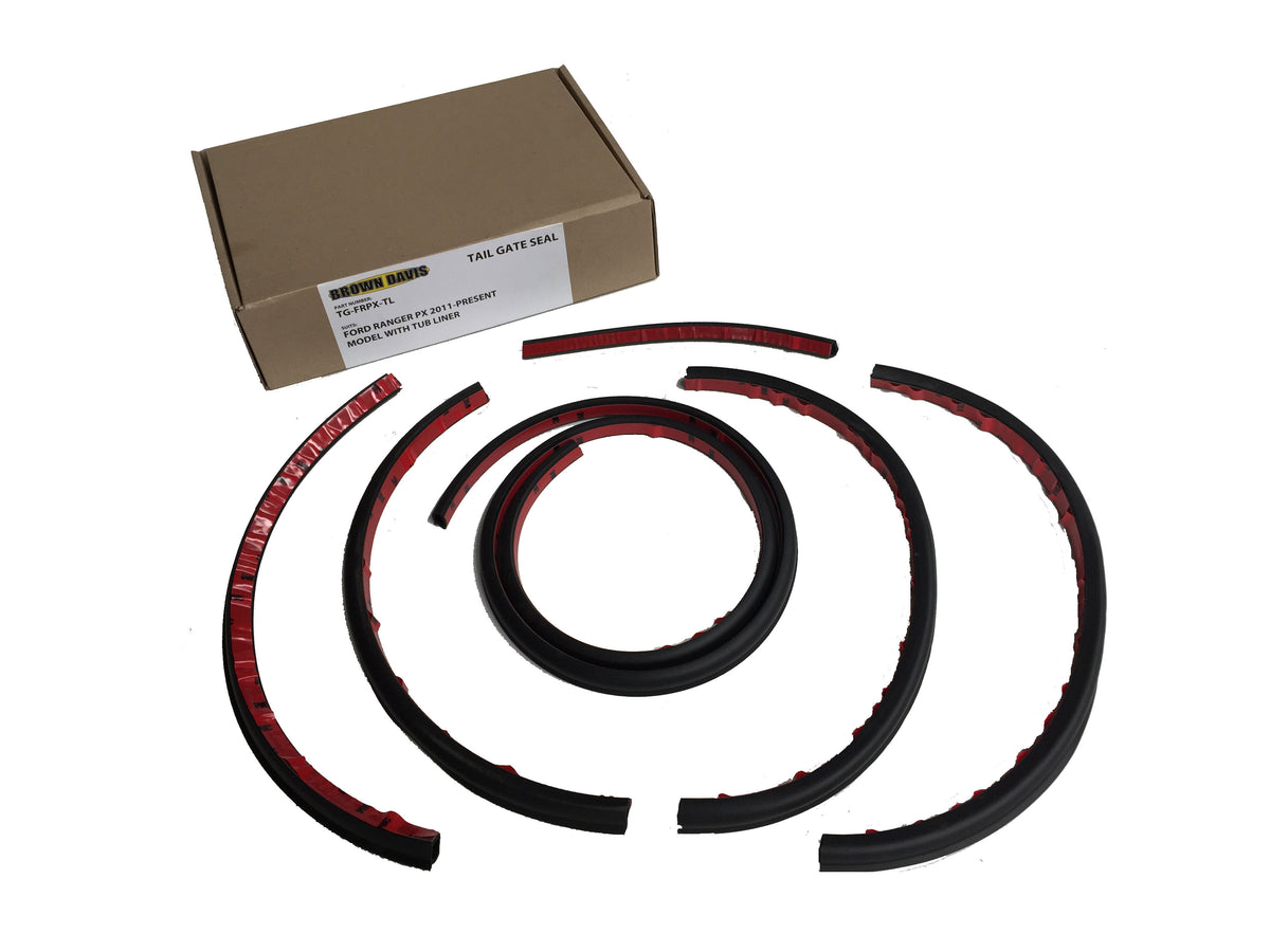 Brown Davis - Ford Ranger PX 2011-Present (Series 1 & 2) (Models With Tub Liner) Tail Gate Seal Kit