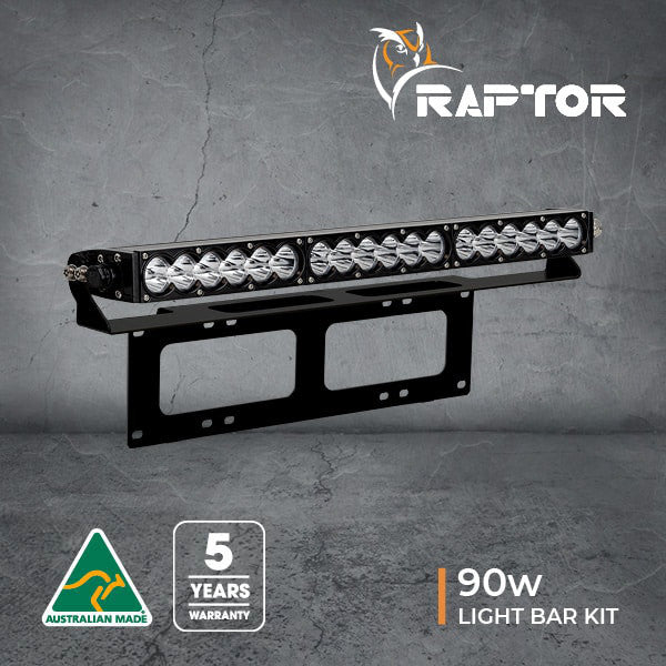 Raptor 90 LED 20.5″ Light Bar Number Plate Kit