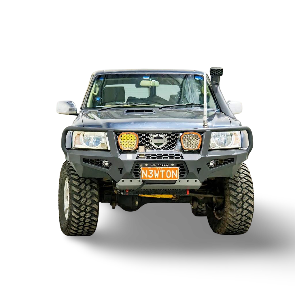 Cougar Bull bar suit Hi Mount winch, Nissan GU Patrol Y61, S4 2005-2016