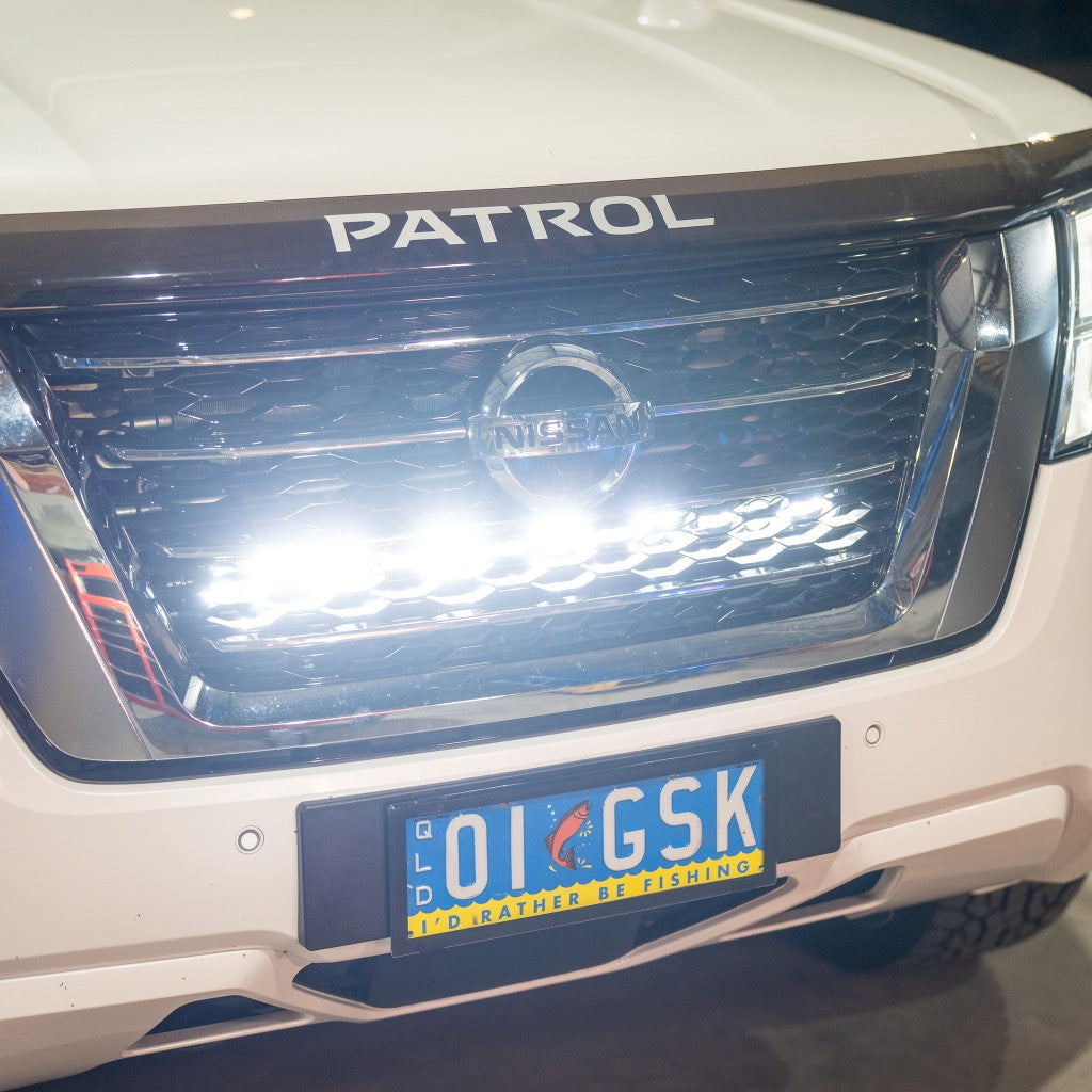 Behind The Grill Double Row Light Bar Bracket For Nissan Y62 Patrol 2010+