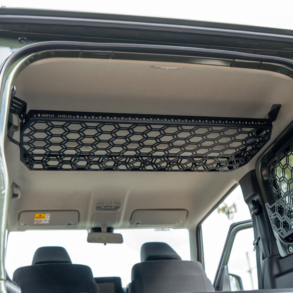 Rear Roof Parcel Shelf For Jimny JB74 - Parcel Shelf + (1 x Small + 1 x Medium + 1 x Large + 1 x Extra Large Wildtrak Canvas Bag)