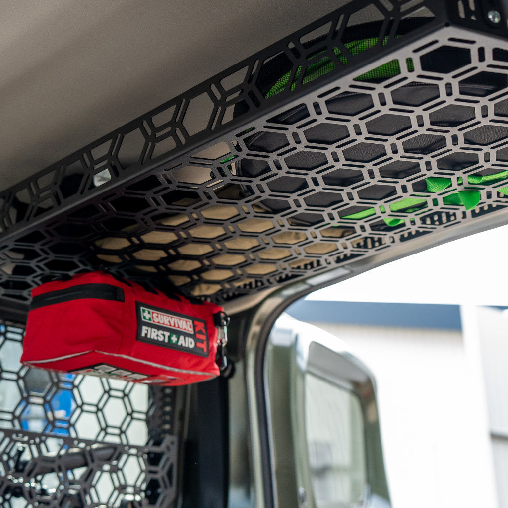 Rear Roof Parcel Shelf For Jimny JB74 - Parcel Shelf + (1 x Small + 1 x Medium Wildtrak Canvas Bag)