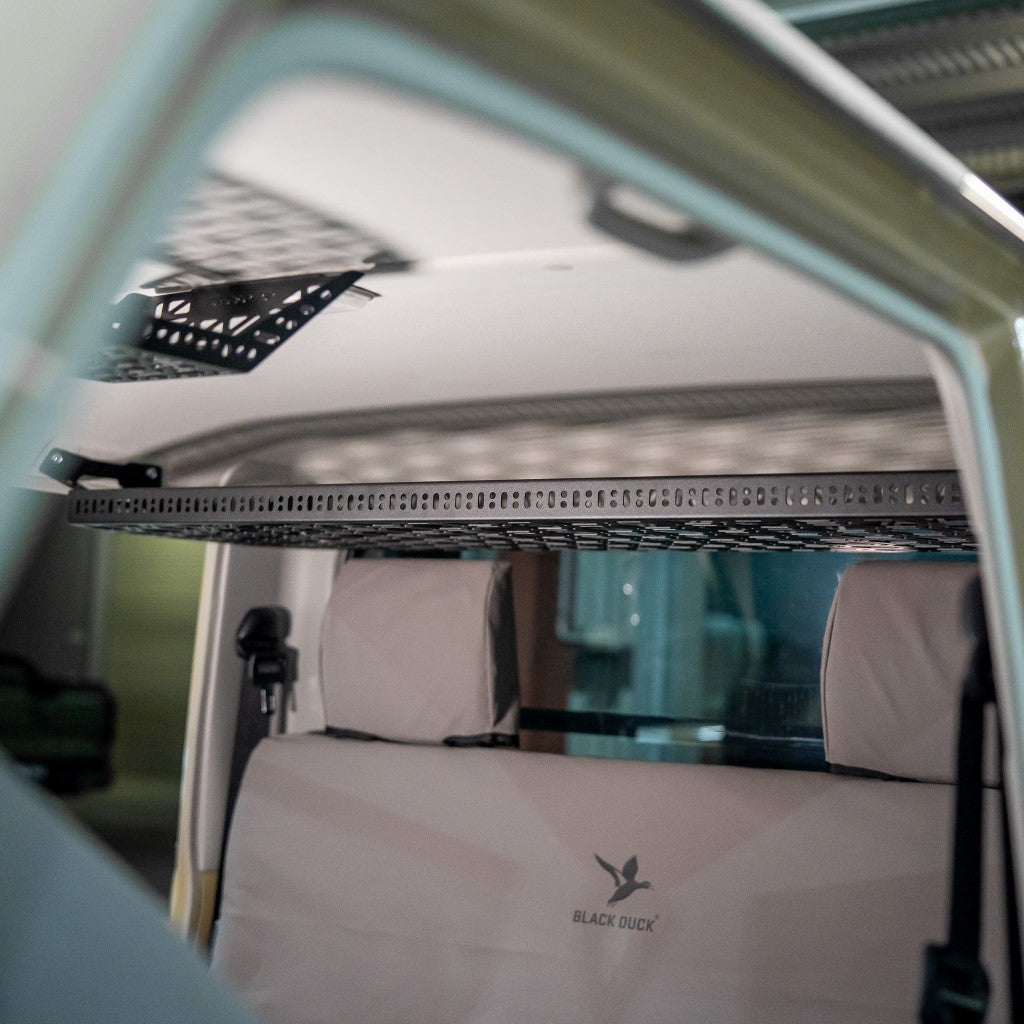 Rear Roof Parcel Shelf | Toyota LandCruiser 70 Series - Parcel Shelf + (1 x Small + 1 x Medium + 1 x Large + 1 x Extra Large Wildtrak Canvas Bag)