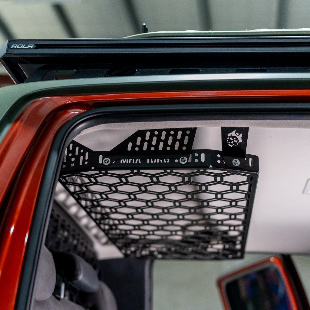 Rear Roof Parcel Shelf for Ford Ranger 2022+ or Volkswagen Amarok 2023+ - Parcel Shelf + (1 x Small + 1 x Medium + 1 x Large  Wildtrak Canvas Bag)
