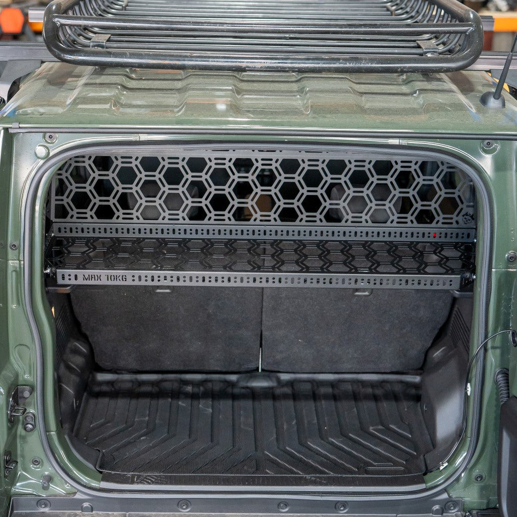 Cargo Parcel Shelf For Jimny XL Bundle - Parcel Shelf + (1 x Small + 1 x Medium + 1 x Large + 1 x Extra Large Wildtrak Canvas Bag)