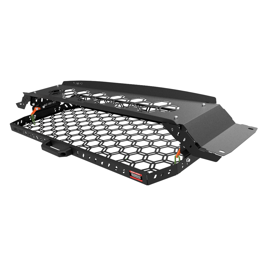 Drop Down Rear Roof Parcel Shelf | Nissan GU Patrol - Parcel Shelf + (1 x Small + 1 x Medium Wildtrak Canvas Bag)