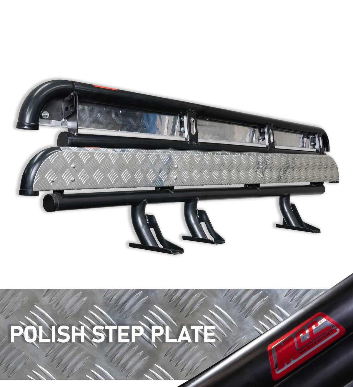Dmax RG/BT50 TF 2020-Present  309BS Side Step Package (Chrome Step Plate) - SKU MCC-08007-309BS