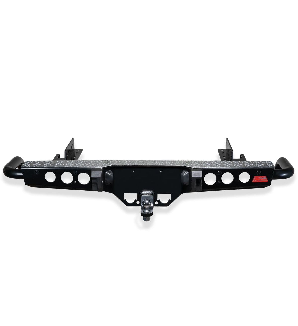 Triton MQ 2015-2019 022-03 Jack Rear Bar with Chrome Step Plate Package - SKU MCC-02008-203SP