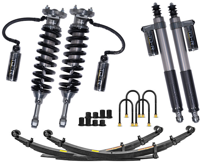 Tough Dog TD-R Pro Series Remote Reservoir Suspension Kit – Isuzu D-Max / Mazda BT-50 – Heavy Rear Load 500kg+ Constant – Steel Bullbar / Bullbar + Winch