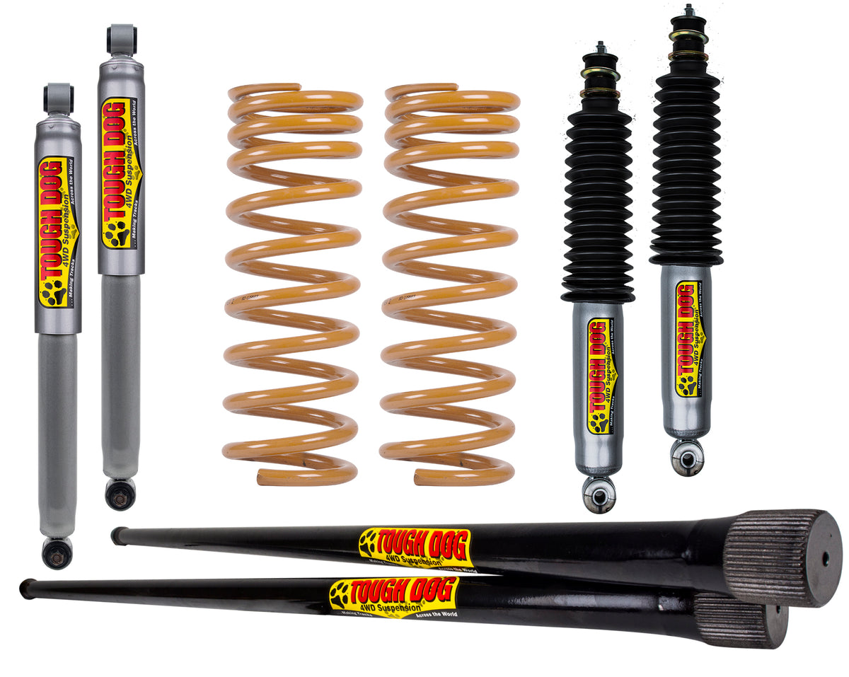 Tough Dog Foam Cell Suspension Kit – Toyota 4RUNNER/SURF – Light Rear Load 0-300kg – Coil Rear / Bullbar + Winch