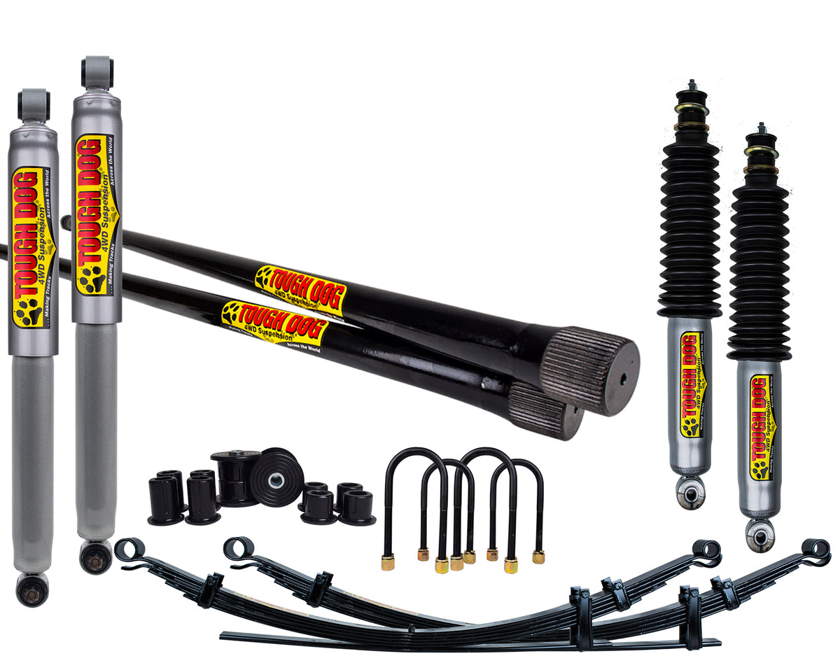 Tough Dog 40mm Adjustable Suspension Kit – Toyota 4RUNNER/SURF – Light Rear Load 0-300kg – Leaf Rear / Bullbar + Winch