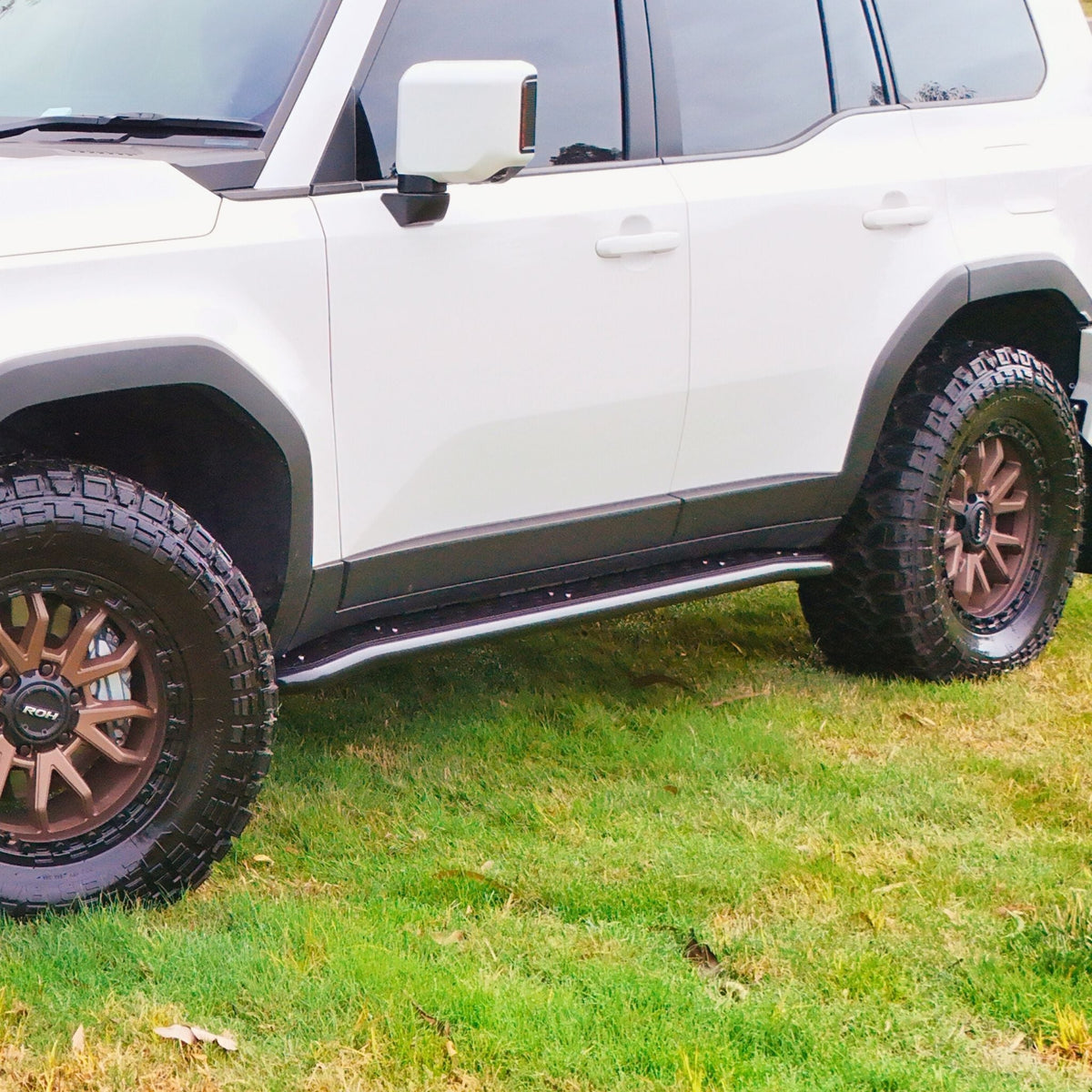 250 Series Toyota LandCruiser Prado Rock Sliders - Altitude / Multi Hole Top