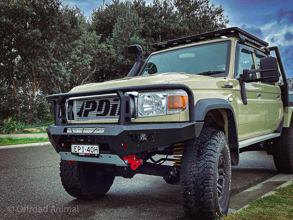 Offroad Animal - Toro Bull bar, To suit Toyota Land Cruiser 76, 78, 79 Series, 2007-2023 ( Does Not Suit 2017+ Single Cab)