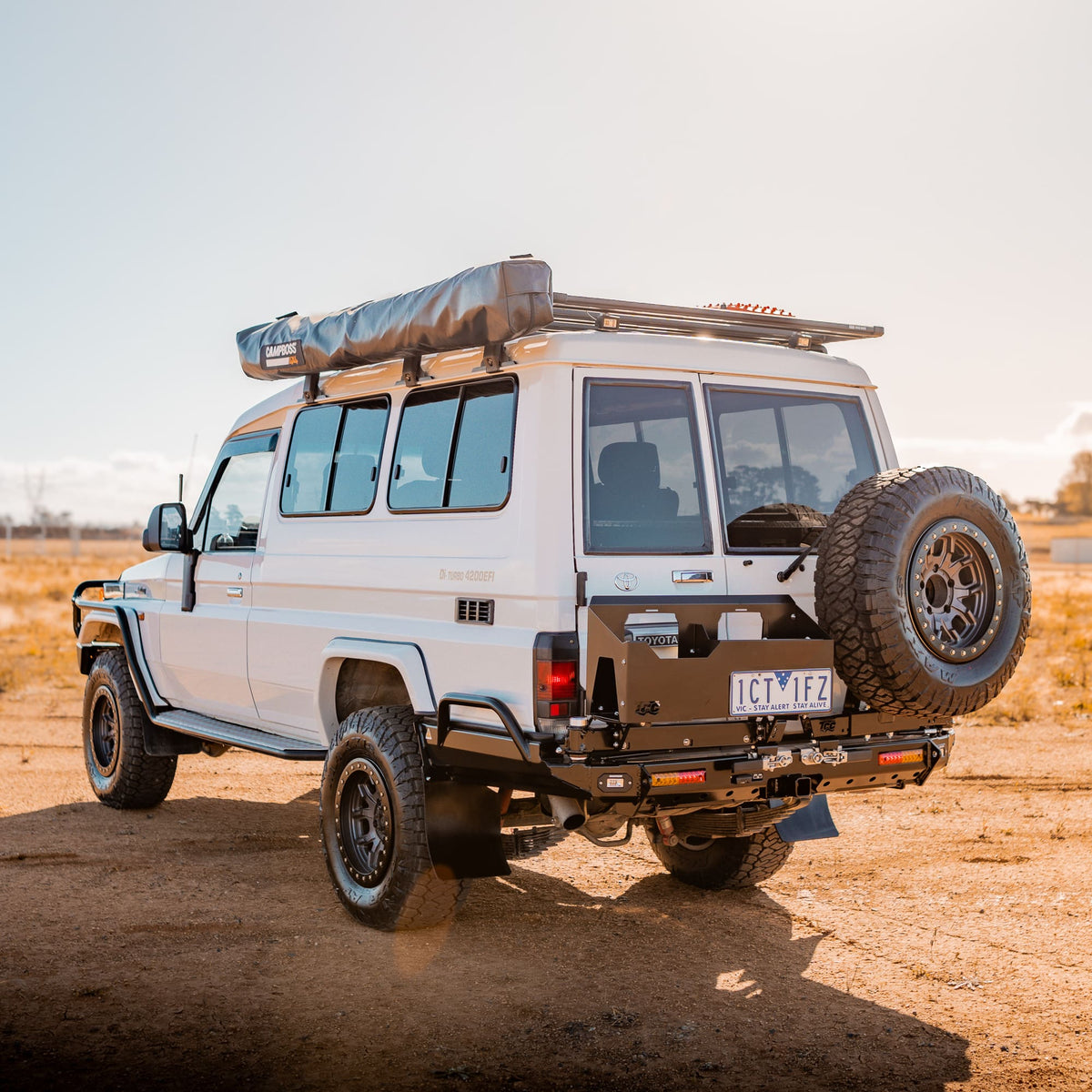 The Cruiser Company - 78 Series Troopcarrier Rear Bar Tow Bar