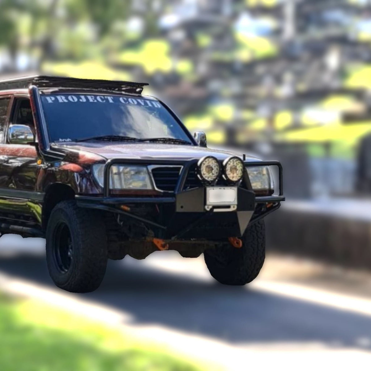 105 Series Toyota LandCruiser Comp Bull Bar - 2007 / High Mount Winch