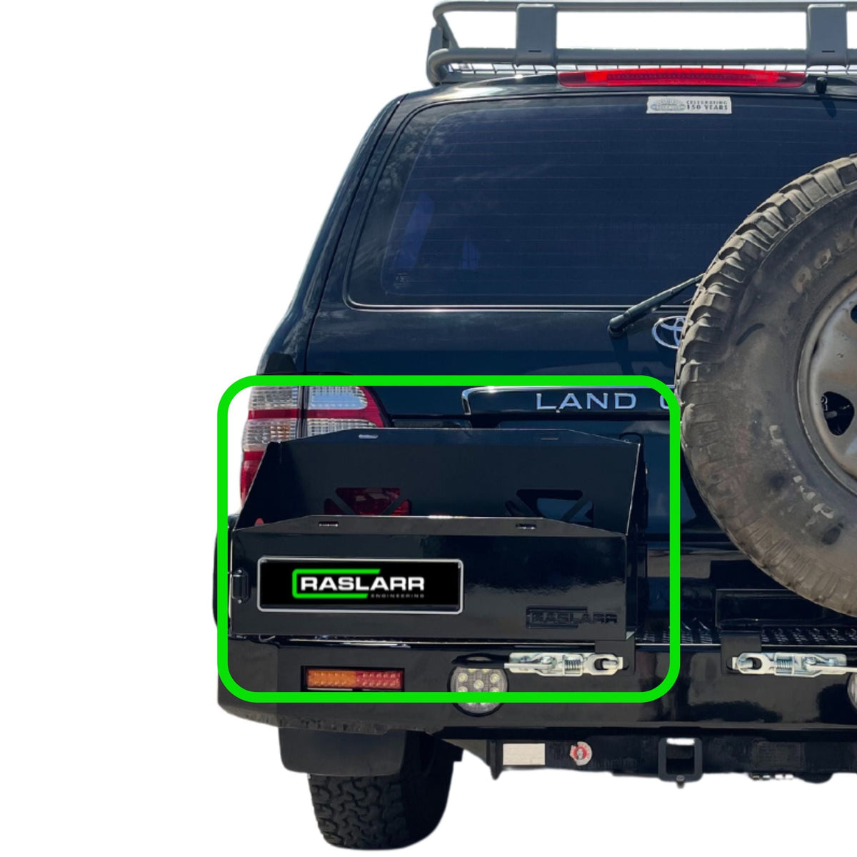 100 Series IFS Toyota LandCruiser LHS Dual Jerry Can Holder