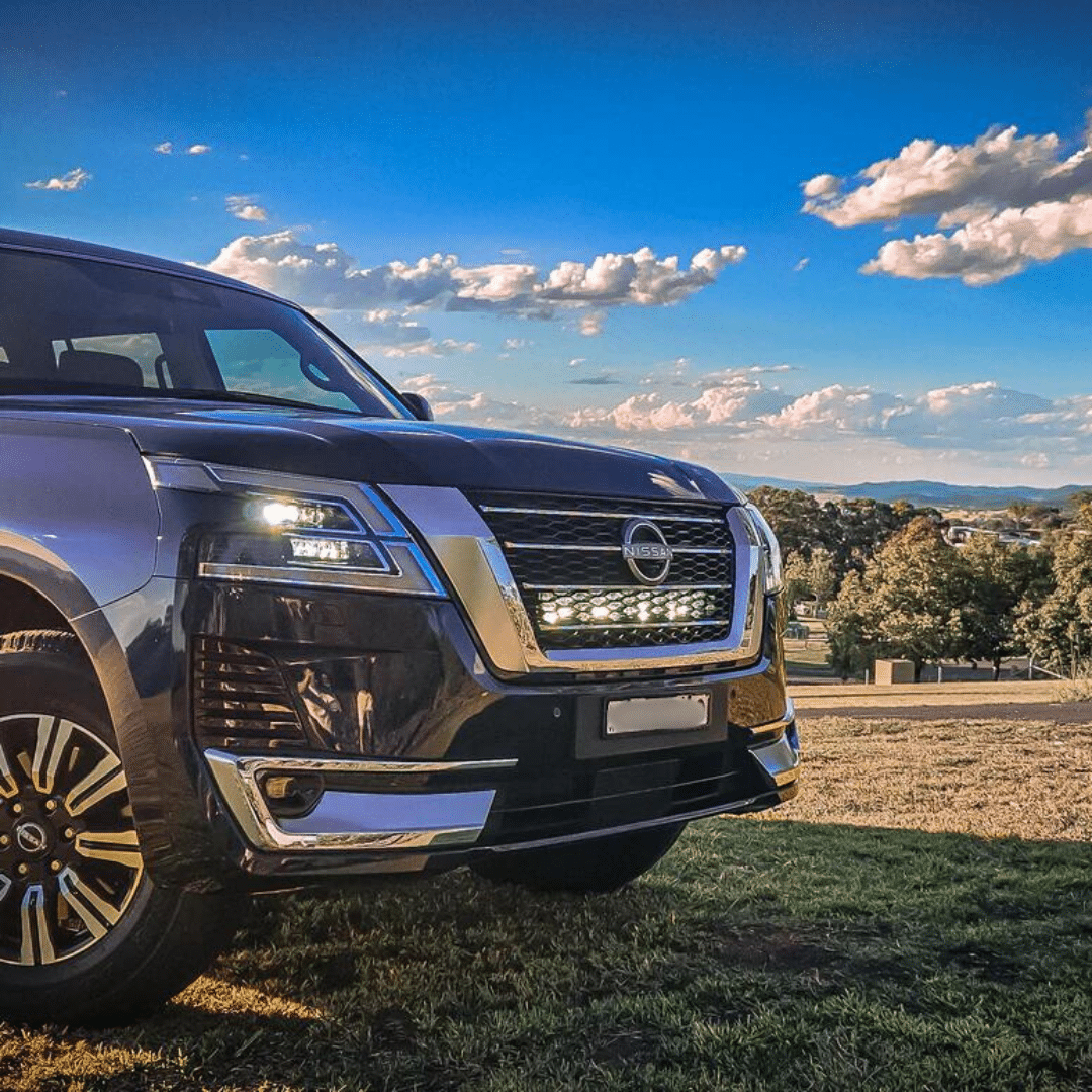 Nissan Patrol Y62 Series 5 (2020-on) Behind Grille Light Bar Kit