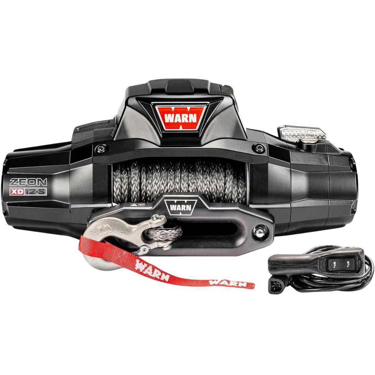 WARN ZEON XD 12-S 12,000lb 12V Electric Winch, 80ft Spydura Synthetic Rope