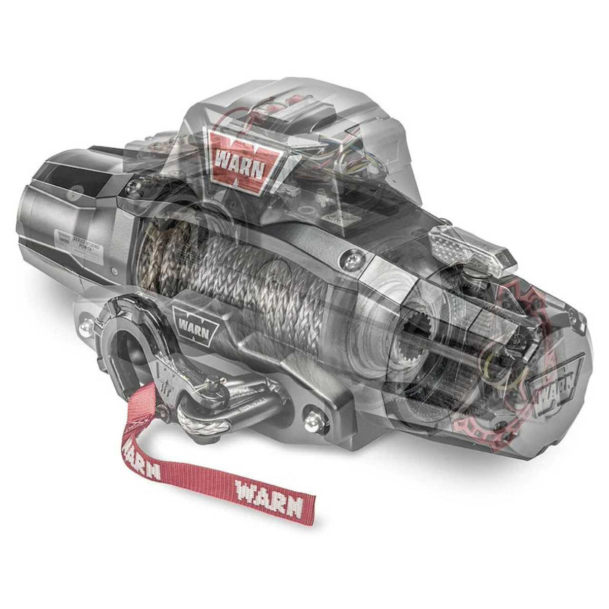 WARN ZEON XP 10-S 10,000lb 12V Electric Winch, 100ft Spydura Synthetic Rope