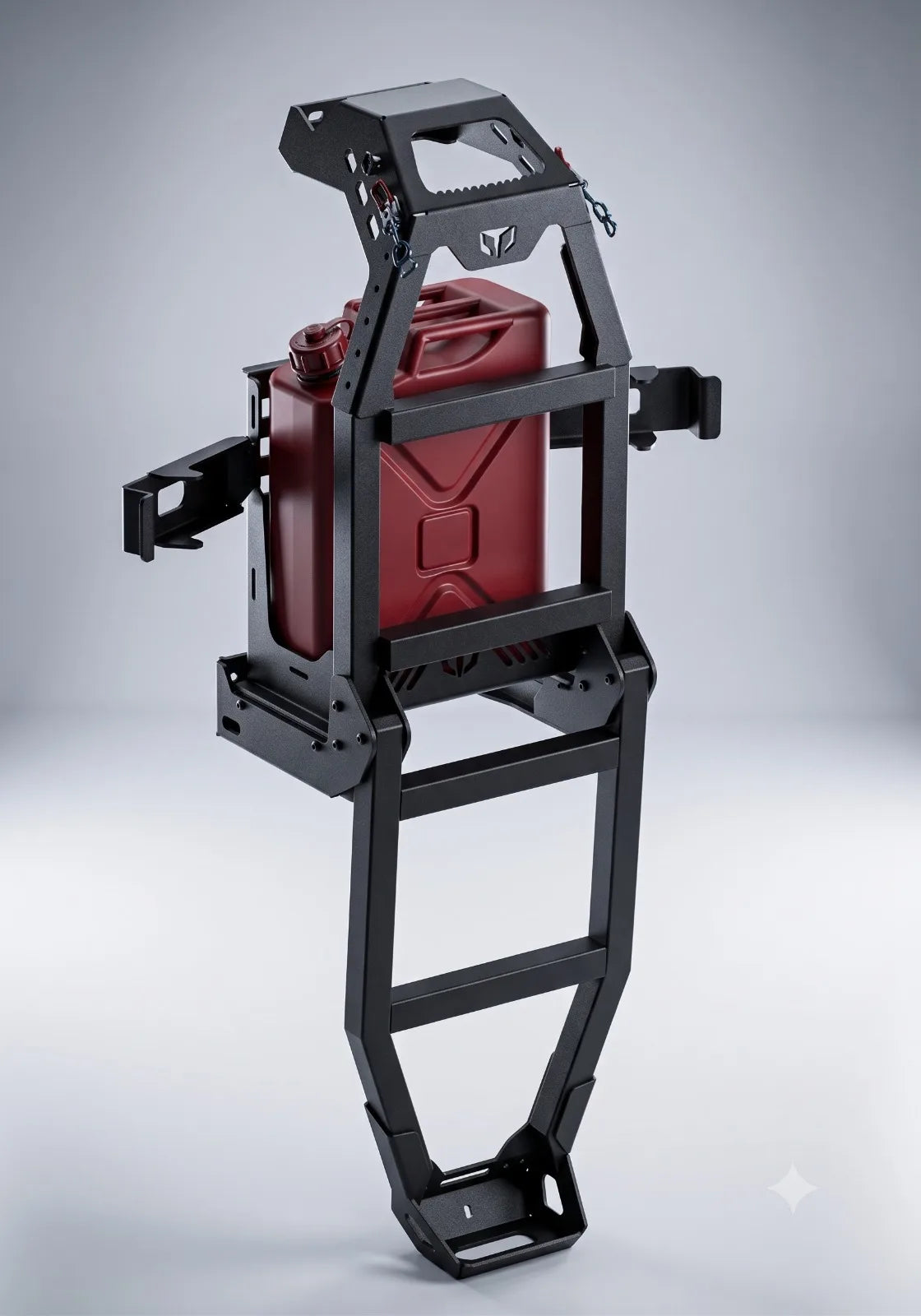 Canopy Accessory - Rear Fold Down Ladder with Jerry Can Holder