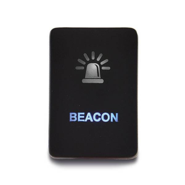 On/Off Switch with White/Blue LEDs and Beacon icon suitable for Toyota Prado 150