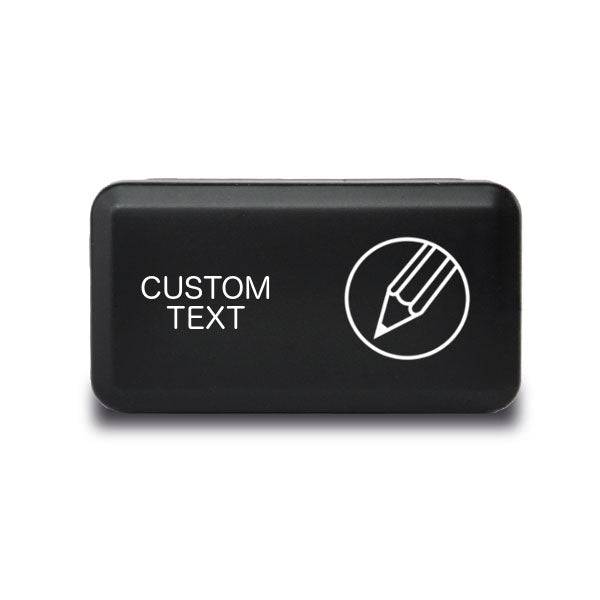Custom Horizontal Switch to suit Toyota/Holden - Green / Green / (On) - Off (Momentary)