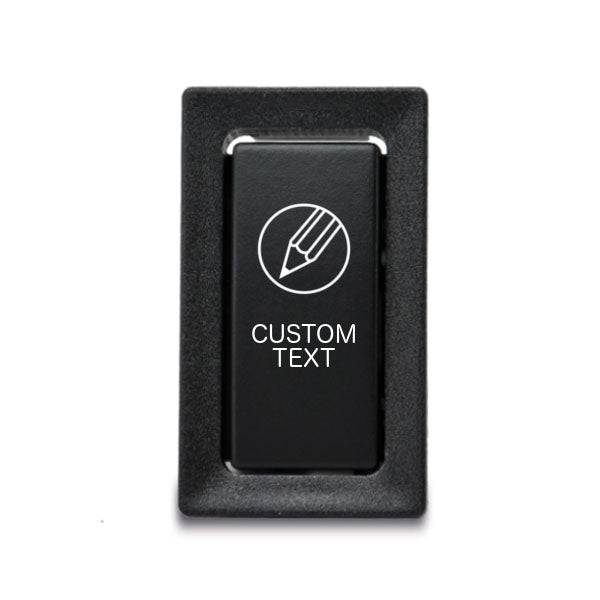 Custom Switch to suit Toyota 80 Series - Vertical - Green / On - Off (Latching)
