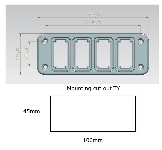 TY Switch Panel 4 Way