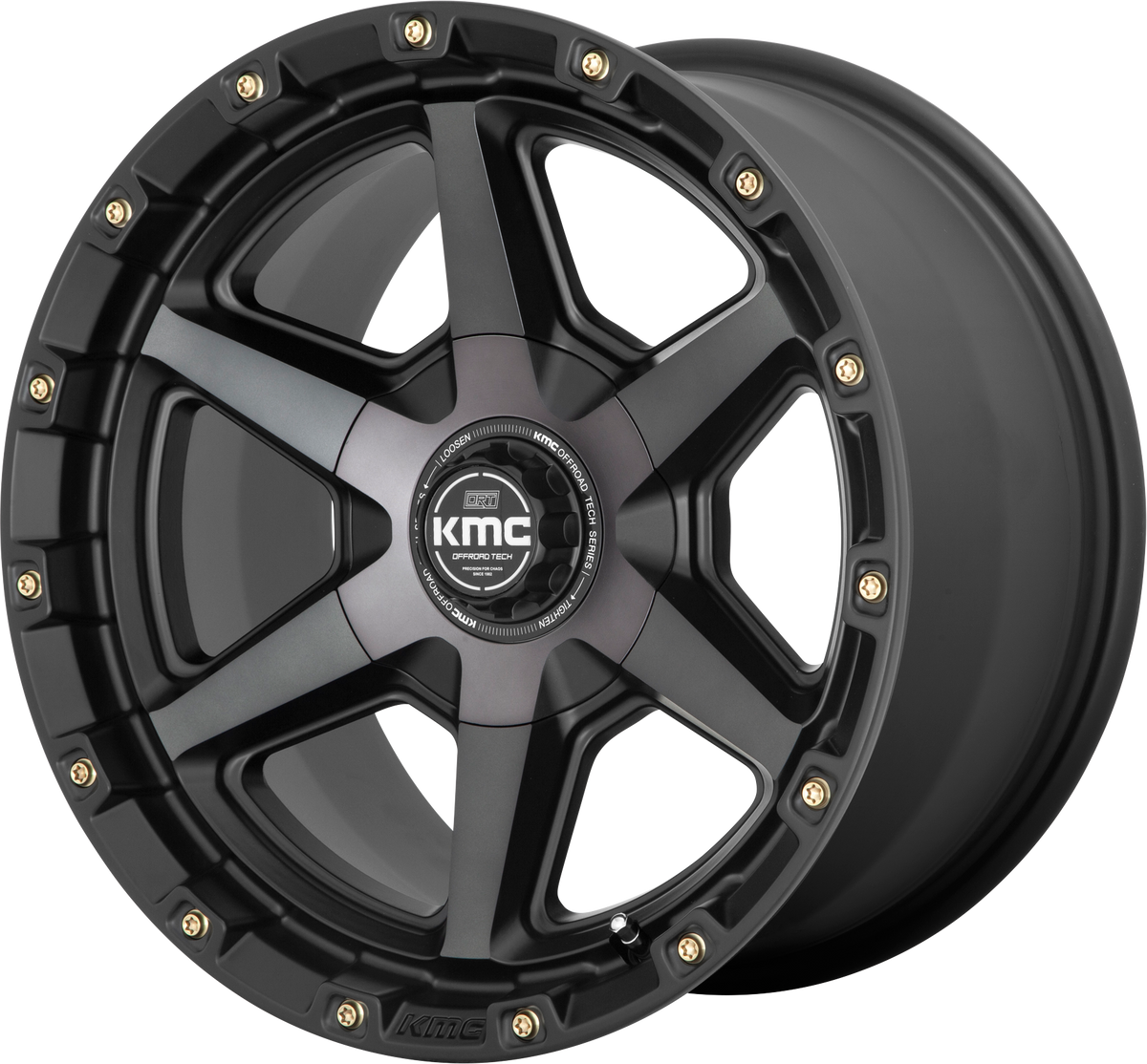 KM101 Tempo - 17x9, 5x127 / 5x139.7 PCD, -12mm offset, Satin Black with Grey Tint