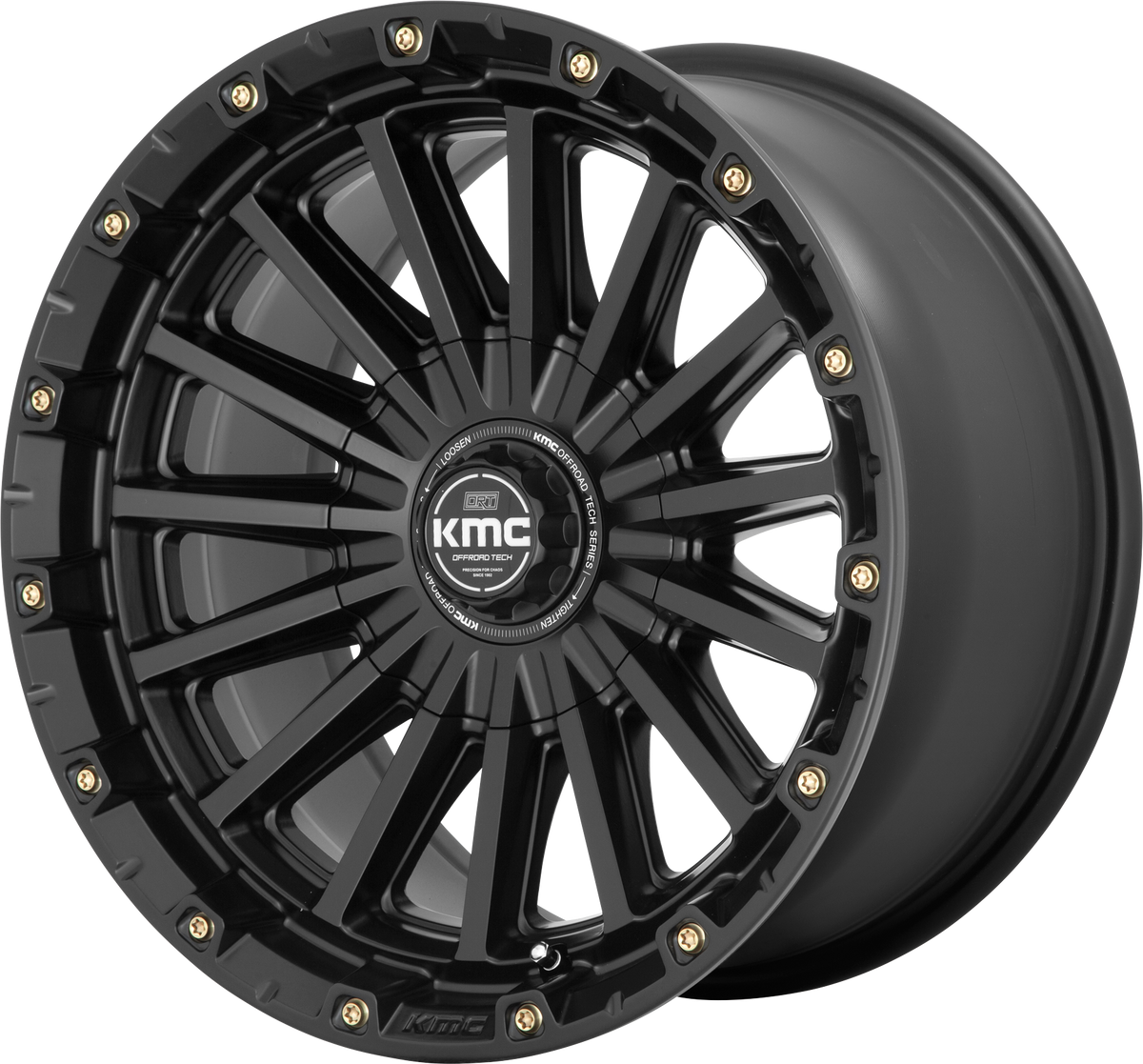 KM102 Signal - 17x9, 6x135 / 6x139.7 PCD, 0mm offset, Satin Black
