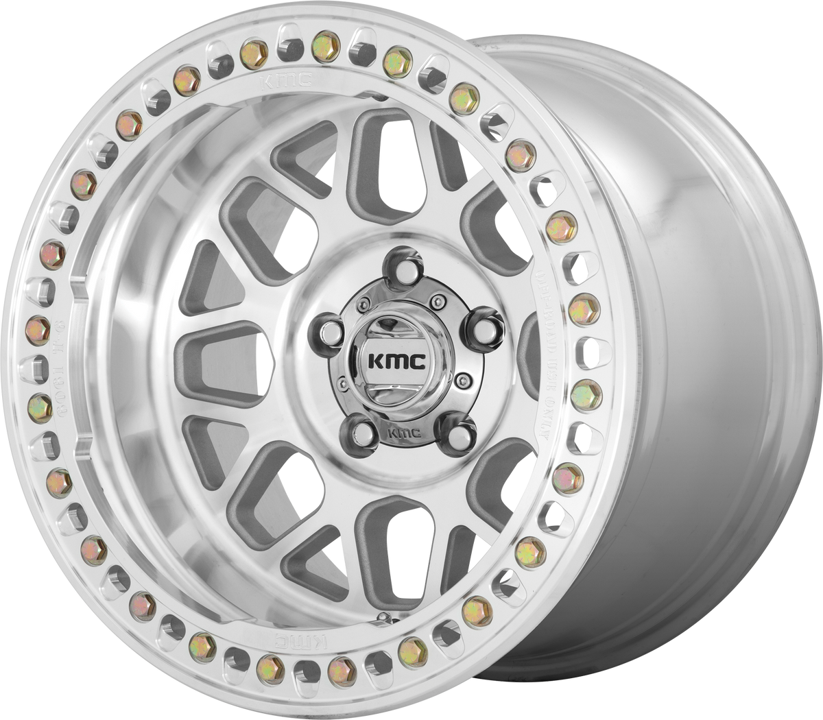 KM235 Grenade Crawl - 17x8.5, 6x165.1 PCD, 0mm offset, Machined