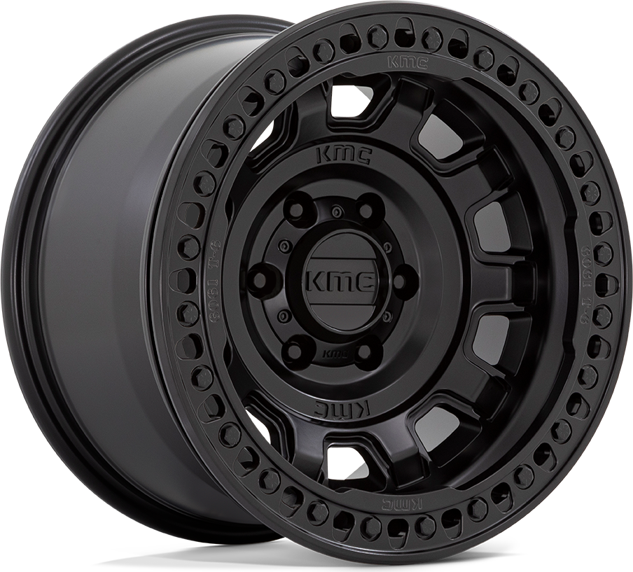 KM236 Tank Beadlock - 17x9, 5x127 PCD, -15mm offset, Satin Black