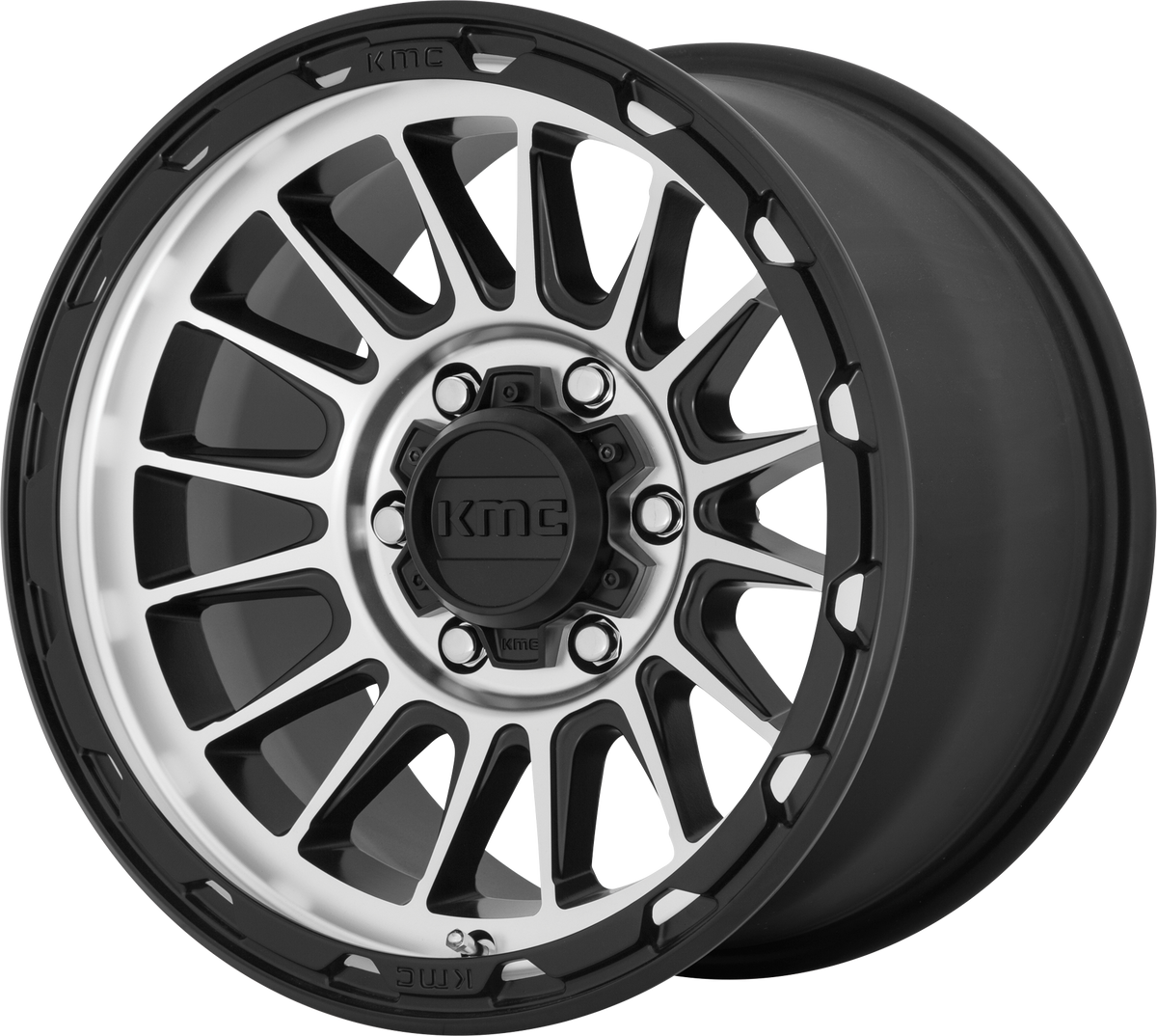 KM542 Impact - 17x9, 6x114.3 PCD, +18mm offset, Satin Black Machined