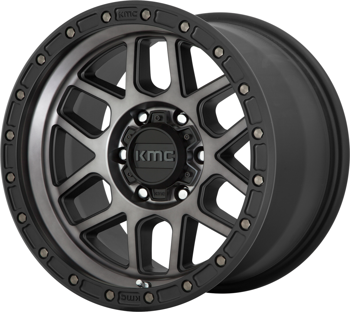 KM544 Mesa - 17x8.5, 6x139.7 PCD, 0mm offset, Matte Bronze with Black Lip