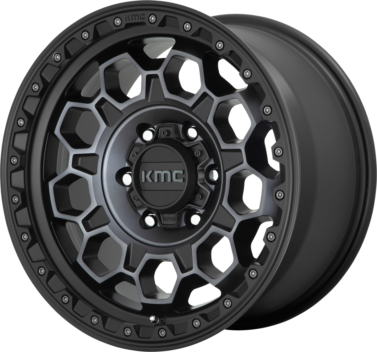 KM545 Trek - 17x9, 6x139.7 PCD, -12mm offset, Satin Black