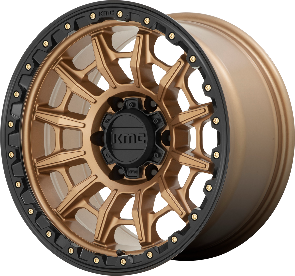 KM547 Carnage - 17x9, 6x139.7 PCD, 0mm offset, Matte Bronze with Black Lip