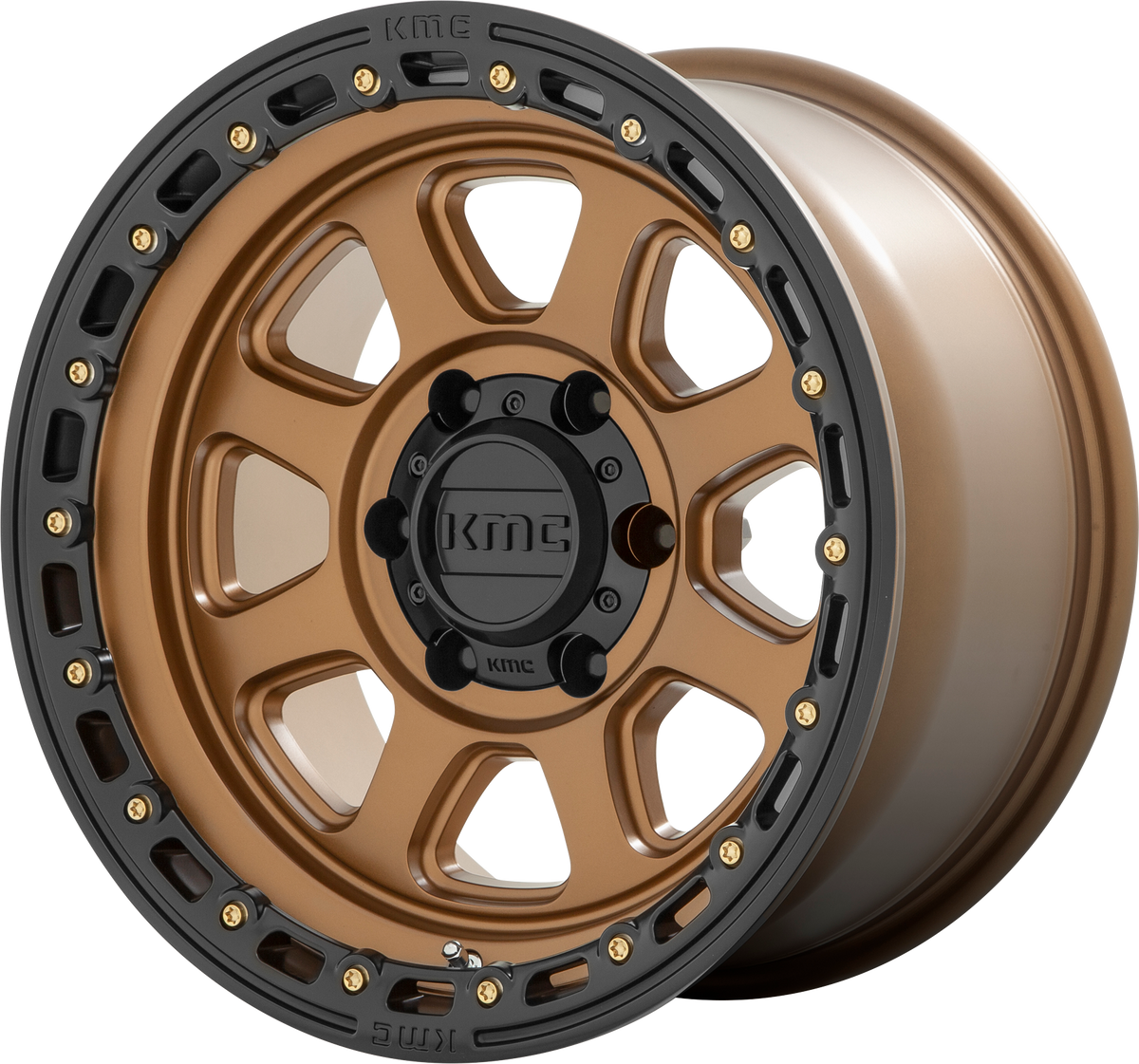 KM548 Chase - 20x9, 5x127 PCD, 0mm offset, Matte Bronze with Black Lip