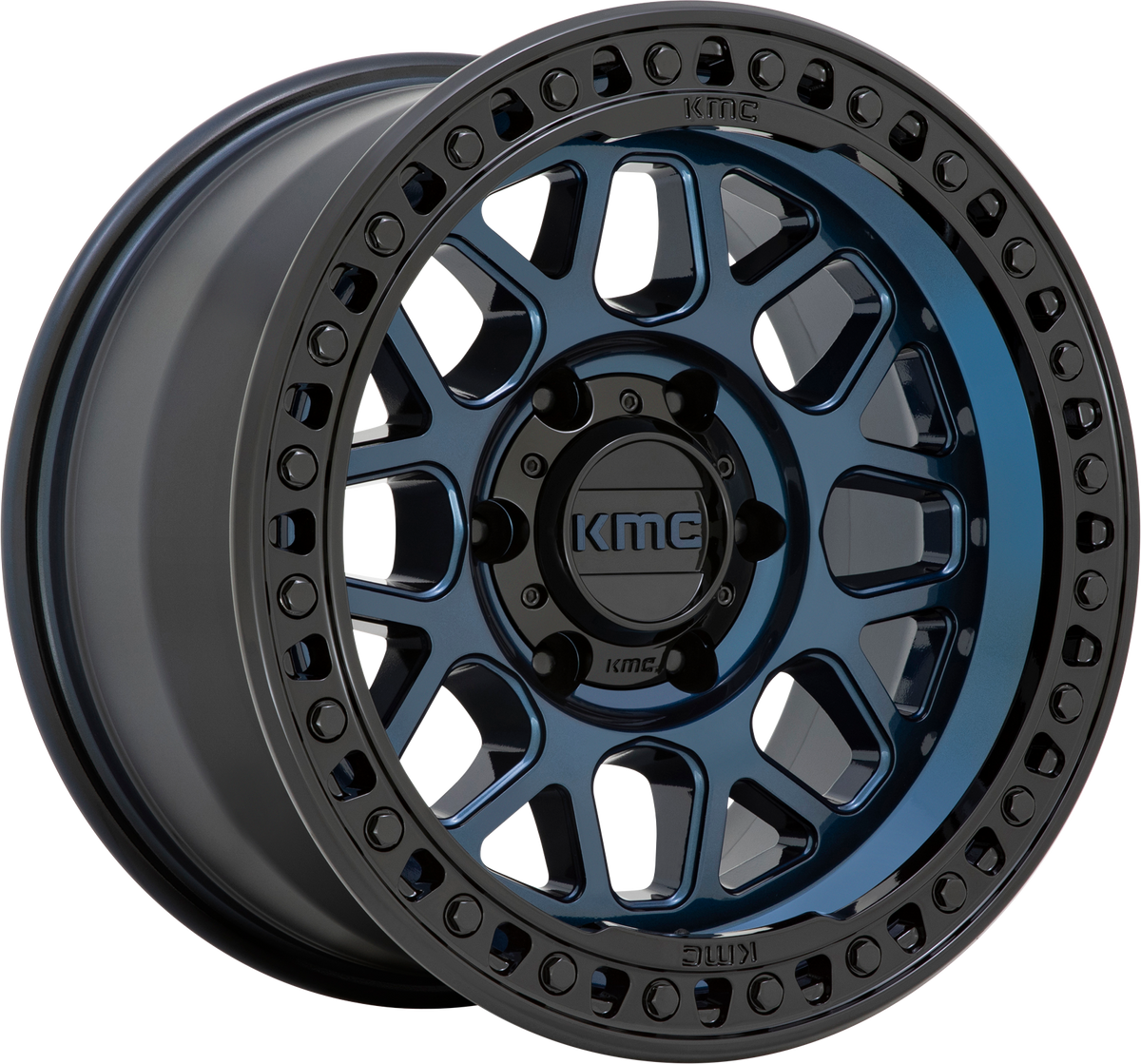 KM549 GRS - 20x9, 6x139.7 PCD, +18mm offset, Midnight Blue with Gloss Black Lip