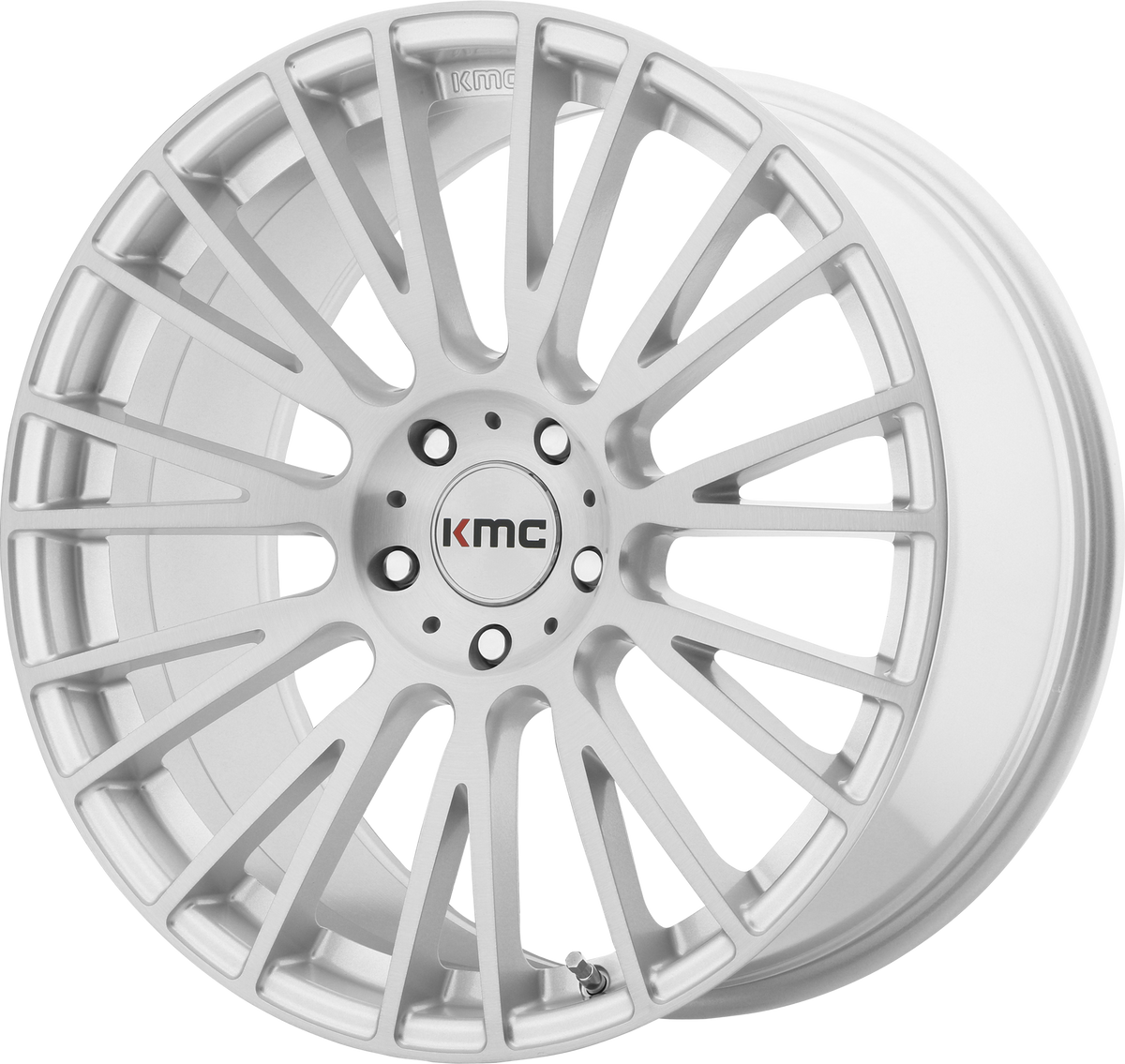 KM706 Impact - 20x10, 5x114.3 PCD, +40mm offset, Brushed Silver