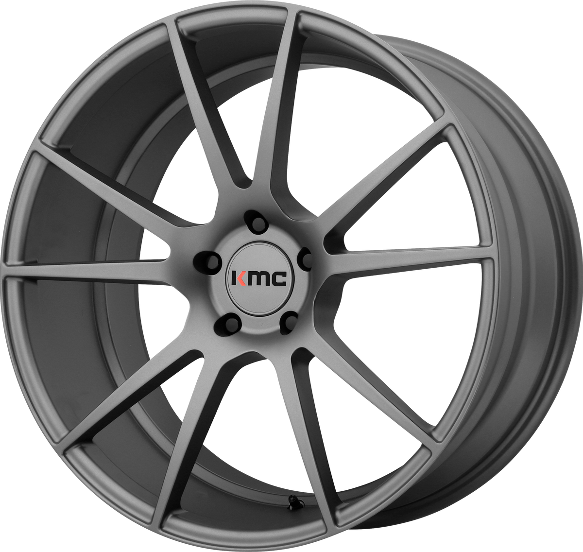KM709 Flux - 20x10, 5x114.3 PCD, +40mm offset, Brushed Silver