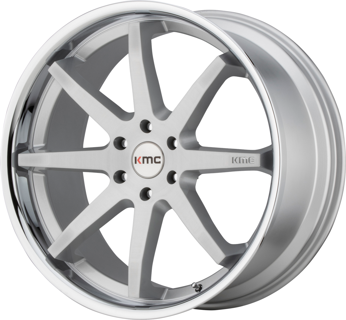 KM715 Reverb - 20x9, 6x139.7 PCD, +30mm offset, Brushed Silver Chrome Lip