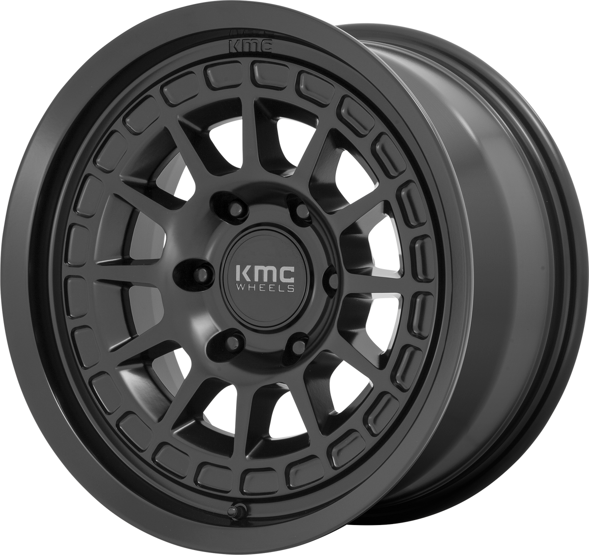 KM719 Canyon - 17x8, 6x139.7 PCD, +20mm offset, Satin Black with Grey Tint