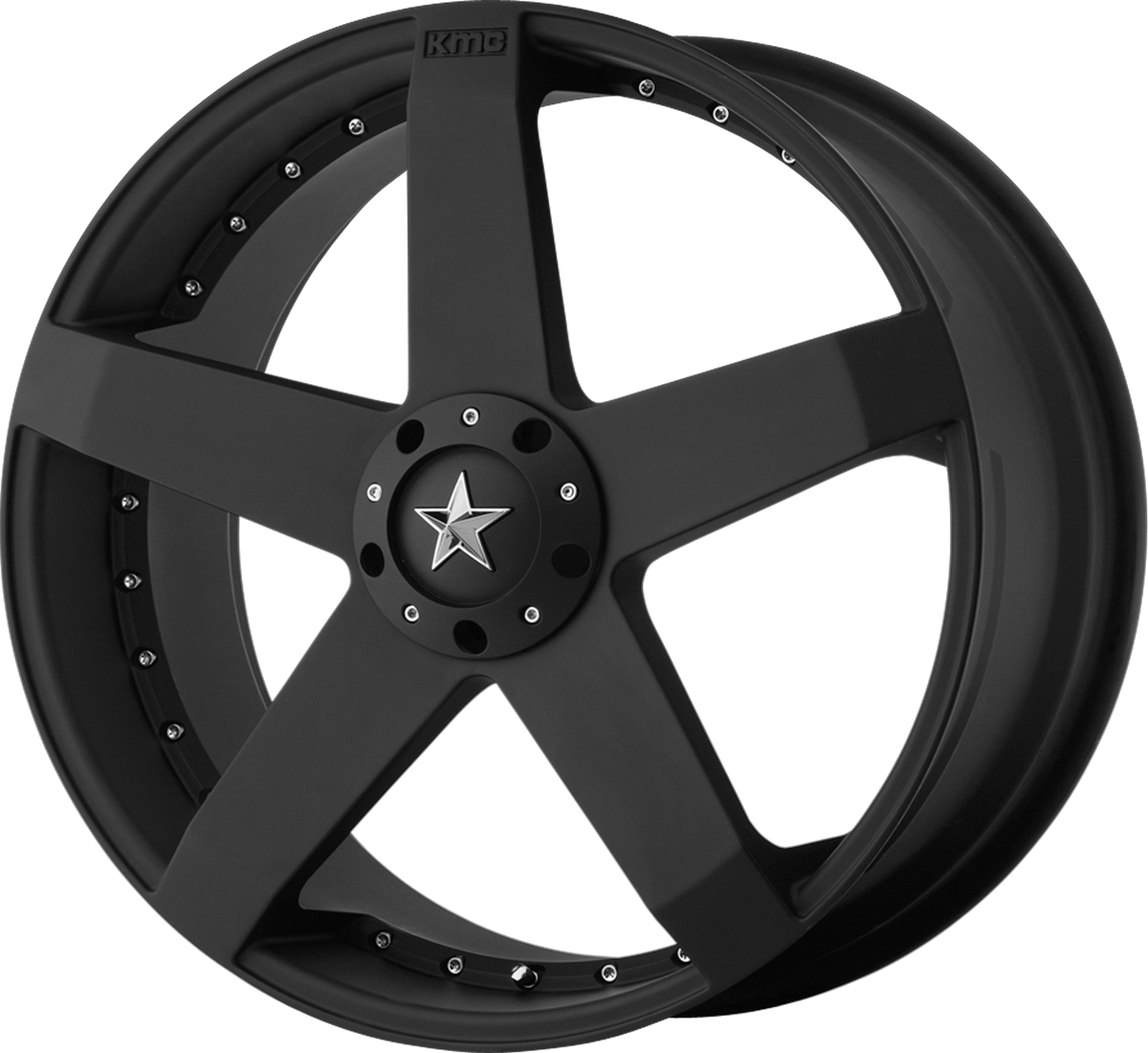KM775 Rockstar Car - 17x7.5, 5x100 / 5x114.3 PCD, +42mm offset, Matte Black