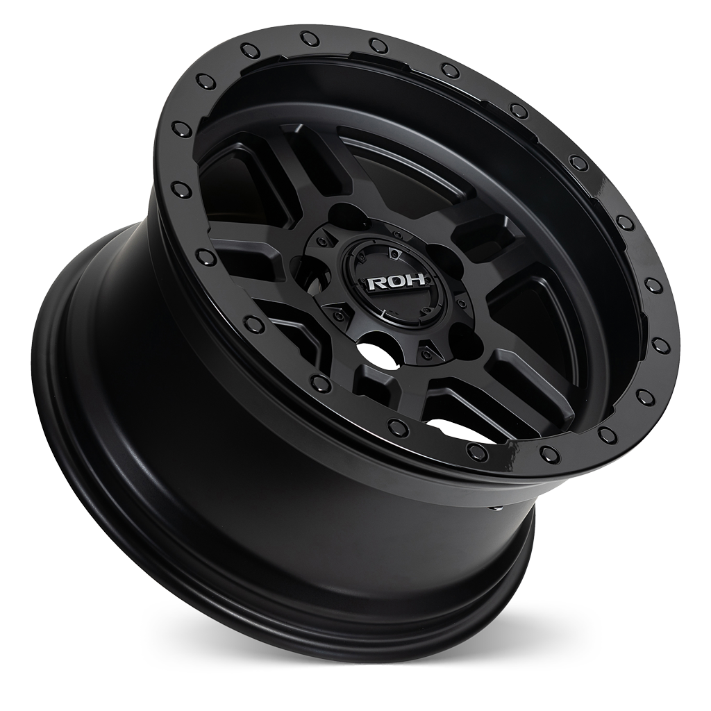 18X9 12 6/139.7 HAMMER MATTE BLACK GLOSS LIP