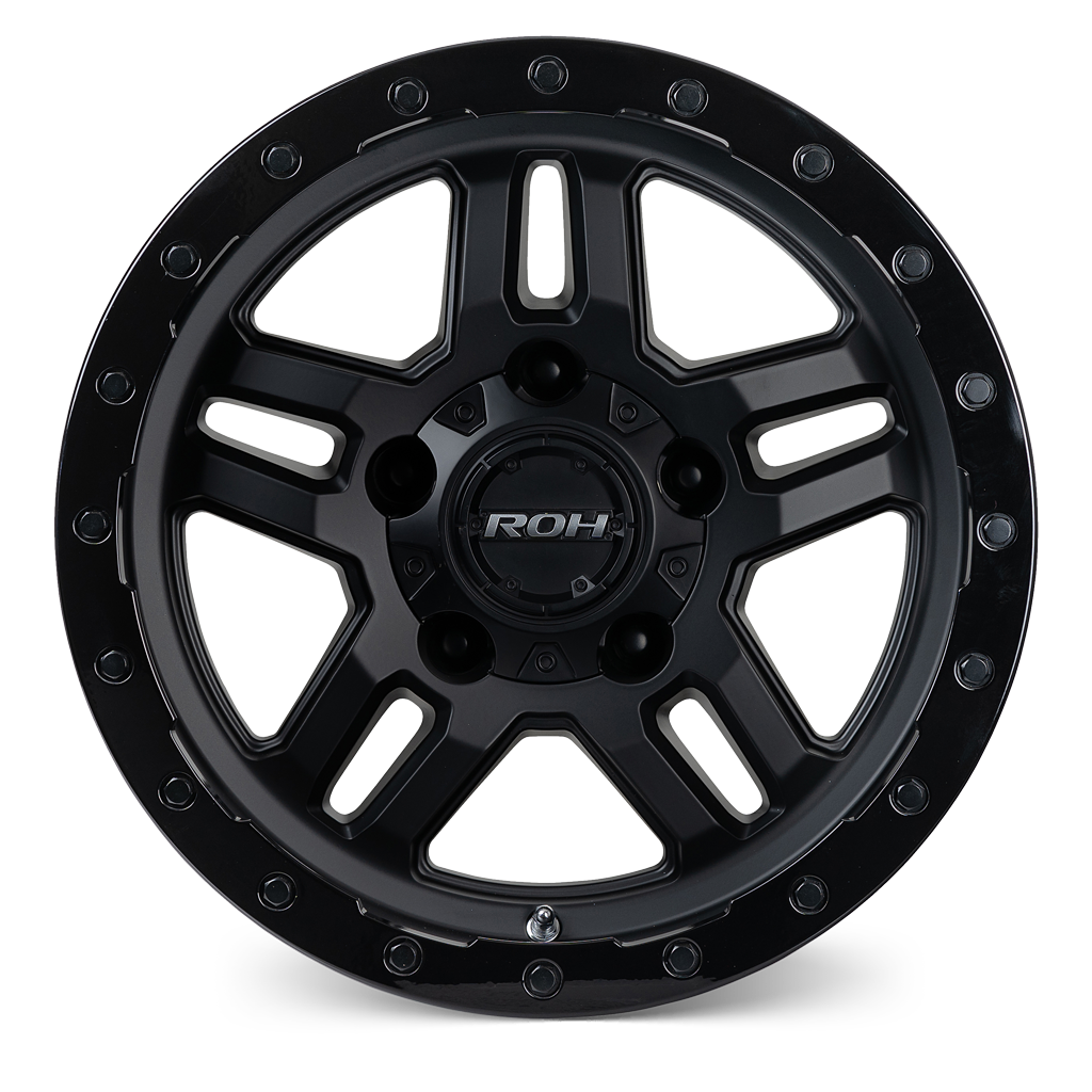 16X9 -59 5/150 HAMMER MATTE BLACK GLOSS LIP