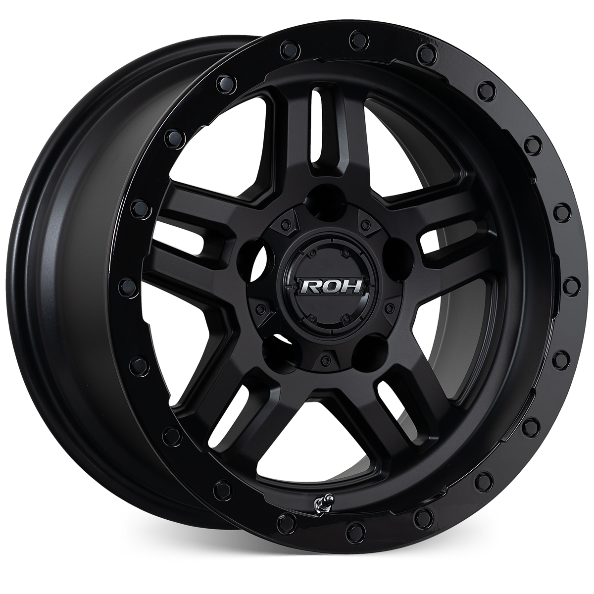 17X9 -12 5/150 HAMMER MATTE BLACK GLOSS LIP