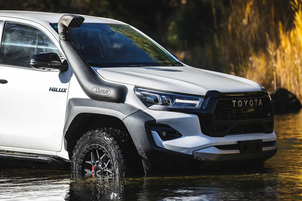 Safari ARMAX Snorkel Flare Kit FK3 to suit Toyota Hilux GR Sport 2.8L Diesel 1GD-FTV MY23+