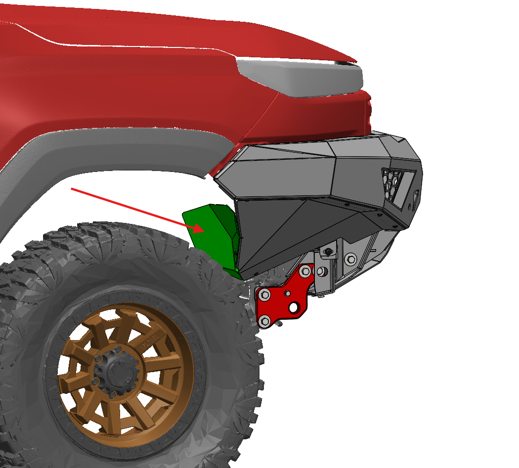 Offroad Animal - N90 Hilux Supplementary kit to suit Rugged X